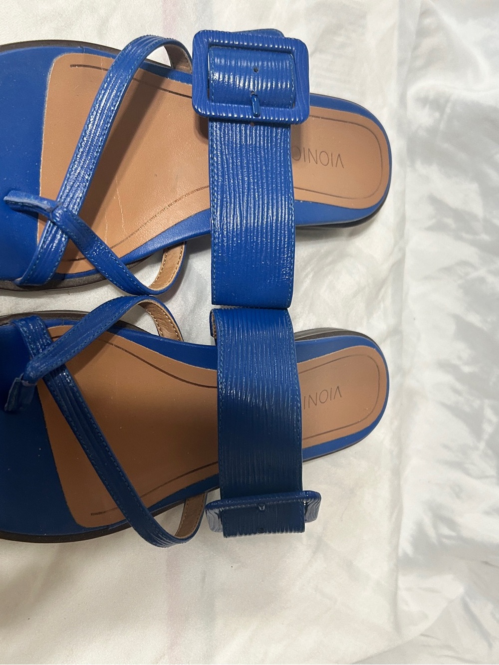Vionic Royal Blue Buckle Toe-Loop Sandals - Picture 3 of 3